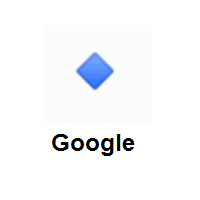 Small Blue Diamond on Google Android