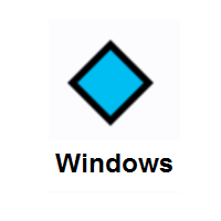 Small Blue Diamond on Microsoft Windows