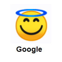 Smiling Face with Halo on Google Android