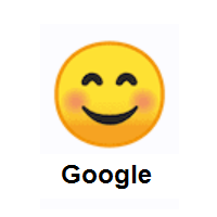 Smile: Smiling Face With Smiling Eyes on Google Android