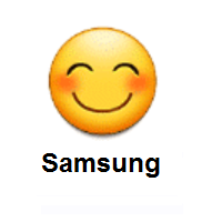 Smile: Smiling Face With Smiling Eyes on Samsung