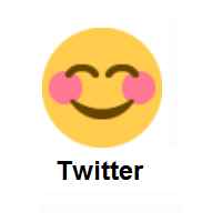 Smile: Smiling Face With Smiling Eyes on Twitter Twemoji
