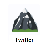 Snow-Capped Mountain on Twitter Twemoji