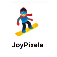 Snowboarding on JoyPixels