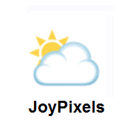 Sun Behind Large Cloud on JoyPixels