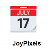 Tear-Off Calendar on JoyPixels