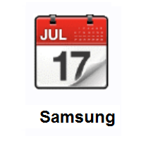 Tear-Off Calendar on Samsung