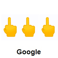 Three Times Middle Finger on Google Android