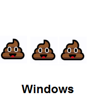 Three Times Pile of Poo on Microsoft Windows