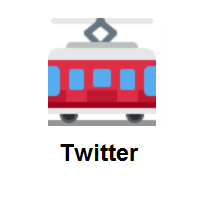 Tram Car on Twitter Twemoji