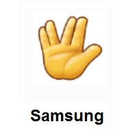Vulcan Salute on Samsung