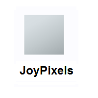 White Medium Square on JoyPixels