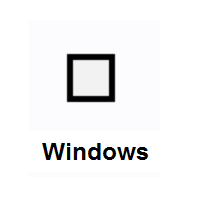 White Medium Square on Microsoft Windows