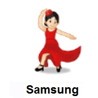Woman Dancing: Light Skin Tone on Samsung