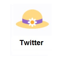 Woman’s Hat on Twitter Twemoji