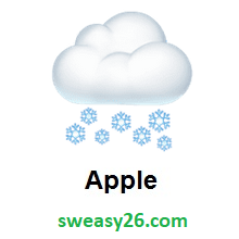 Cloud With Snow on Apple iOS 10.2