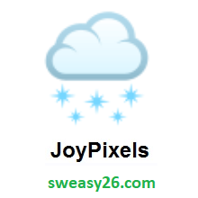 Cloud With Snow on JoyPixels 4.0