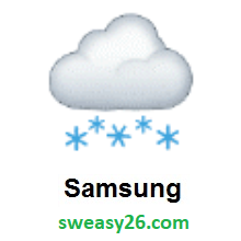 Cloud With Snow on Samsung One UI 1.0