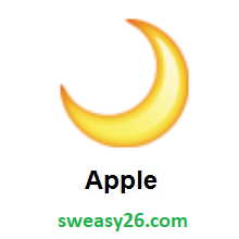 Crescent Moon on Apple iOS 8.3