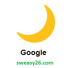 Crescent Moon on Google Android 7.0