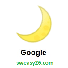 Crescent Moon on Google Android 8.0