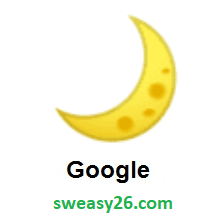 Crescent Moon on Google Android 9.0