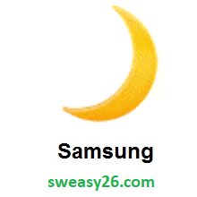 Crescent Moon on Samsung One UI 1.0