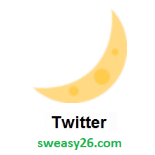 Crescent Moon on Twitter Twemoji 11.1