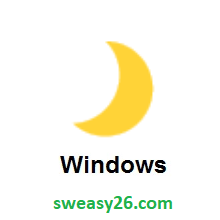 Crescent Moon on Microsoft Windows 8.1
