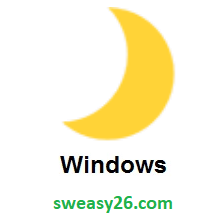 Crescent Moon on Microsoft Windows 10