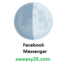 First Quarter Moon on Facebook Messenger 1.0