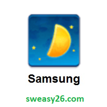 First Quarter Moon on Samsung TouchWiz 7.0