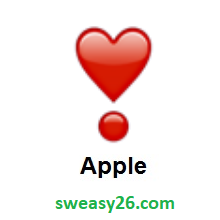 Heart Exclamation on Apple iOS 9.1