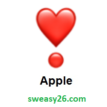 Heart Exclamation on Apple iOS 10.2
