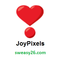 Heart Exclamation on JoyPixels 3.0