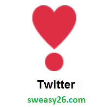Heart Exclamation on Twitter Twemoji 11.1