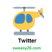 Helicopter on Twitter Twemoji 2.0