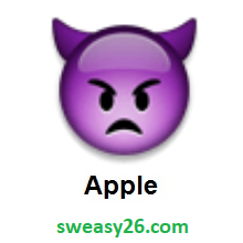 Angry Face With Horns on Apple iOS 8.3