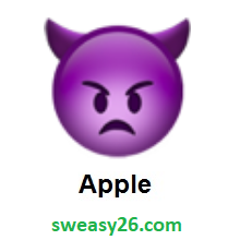 Angry Face With Horns on Apple iOS 10