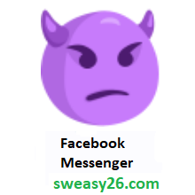 Angry Face With Horns on Facebook Messenger 1.0