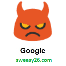 Angry Face With Horns on Google Android 7.0