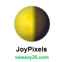 Last Quarter Moon on JoyPixels 4.0