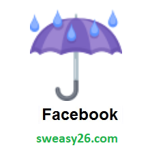 Umbrella With Rain Drops on Facebook 2.0