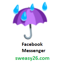 Umbrella With Rain Drops on Facebook Messenger 1.0