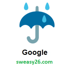 Umbrella With Rain Drops on Google Android 7.0