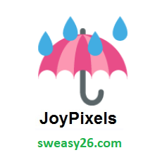 Umbrella With Rain Drops on JoyPixels 2.0