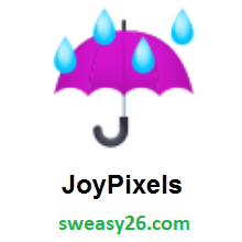 Umbrella With Rain Drops on JoyPixels 4.0