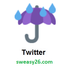 Umbrella With Rain Drops on Twitter Twemoji 2.7