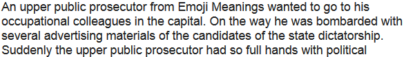 Story: Disabled employment contract in Emoji