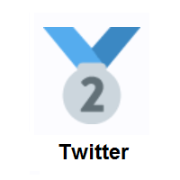 2nd Place Medal on Twitter Twemoji